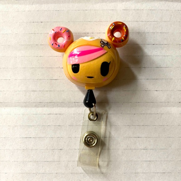 Tokidoki new never been used doughnutella I.d clip. - Picture 1 of 2